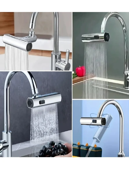 BUFFER 3 Farklı Modlu Musluk Başlığı Adaptörü Şelale Musluk - 2