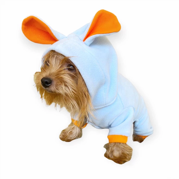 Bon Bunny Blue Kulaklı Köpek Tulumu Kıyafeti - 8