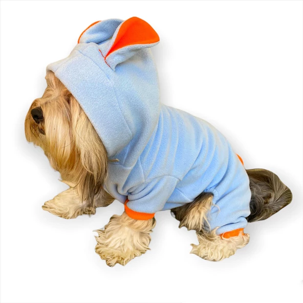 Bon Bunny Blue Kulaklı Köpek Tulumu Kıyafeti - 2
