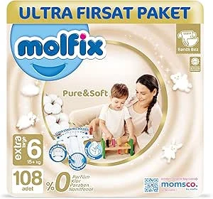 Molfix Pure&Soft 6 Beden Extra Large 108'li Bebek Bezi