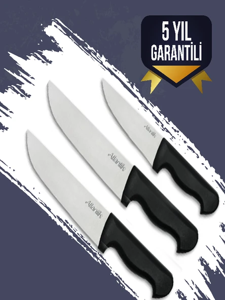 ATLANTİK Atlantik Çok Amaçlı Kurban Bıçak Seti 3 lü - 5 Yıl Garantili - 2