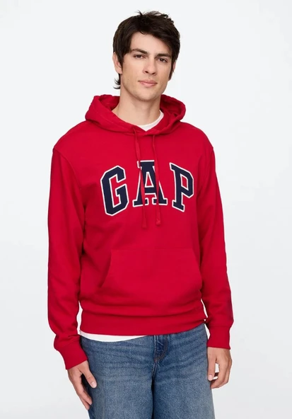 Gap V-Frch Ft Herıtage Logo Po Erkek Kapüşonlu Sweatshirt