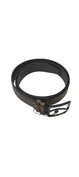 Erkek Suni Deri 3 cm Kahverengi Kemer - Resim 4