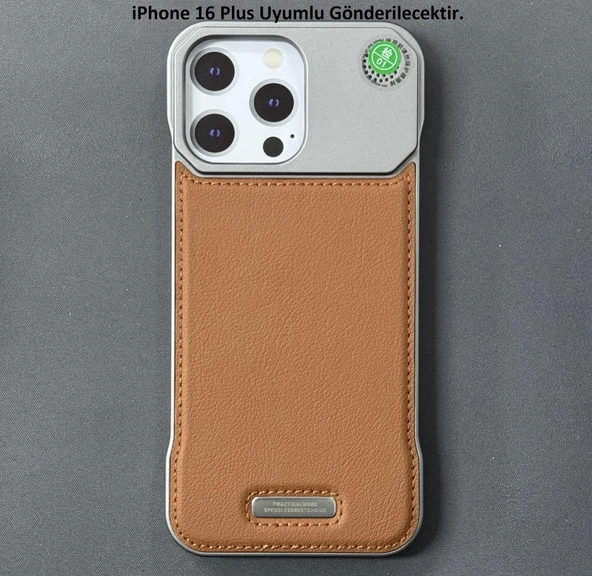 iPhone 16 Plus Parfümlü Koku Hazneli MagSafe Uyumlu Deri Kılıf - Resim 5