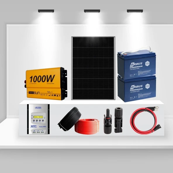 Karavan ve Tekne İçin 1kW Tak Çalıştır Full Solar Enerji Paketi – Mobil Seri 1000
