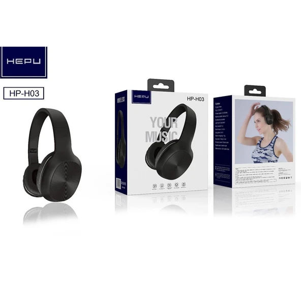 HEPU HP-H03 Kulak Üstü Kablosuz Bluetooth Kulaklık - 3
