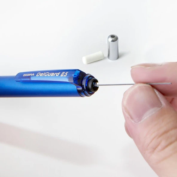 Zebra Delguard 0.7mm Mekanik Kurşun Kalem Mavi / P-MAB85-BL - 4