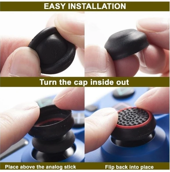 Desenli Ps4 Ps5 Xbox Analog Koruyucu 8li Paket - Resim 4