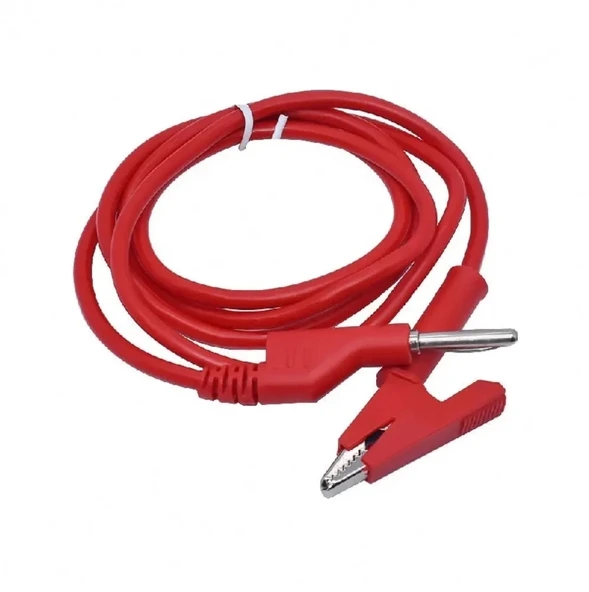 1000V 12A Krokodil Banana Kablo Çifti 1 Metre Yüksek Akım Probu Multimetre Güç Kaynağı Test - Resim 5