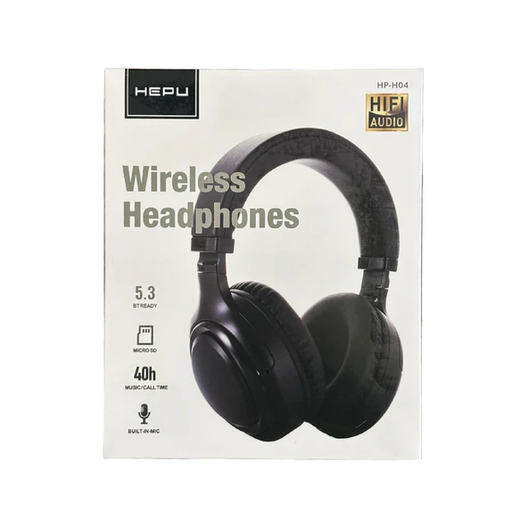 HEPU HP-H04 Kulak Üstü Kablosuz Bluetooth Kulaklık - 3
