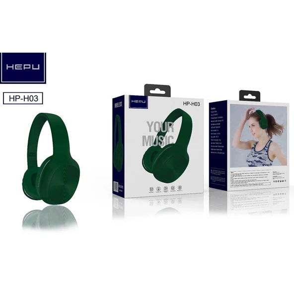 HEPU HP-H03 Kulak Üstü Kablosuz Bluetooth Kulaklık - 9