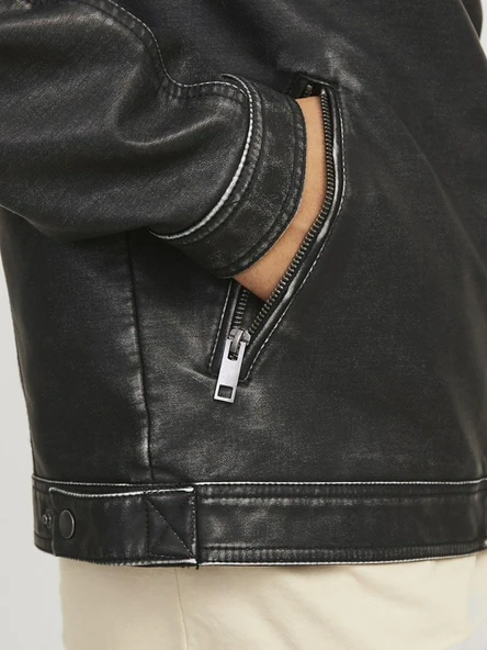 Jack Jones Rocky Washed Pu Suni Deri Erkek Ceket 12273226 - 2