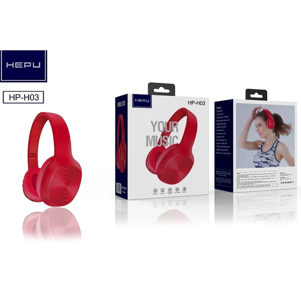 HEPU HP-H03 Kulak Üstü Kablosuz Bluetooth Kulaklık - 5