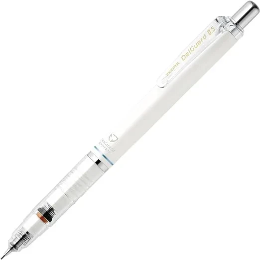 Zebra Delguard 0.5mm Mekanik Kurşun Kalem Beyaz / P-MA85-W