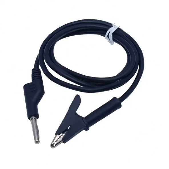 1000V 12A Krokodil Banana Kablo Çifti 1 Metre Yüksek Akım Probu Multimetre Güç Kaynağı Test - Resim 4