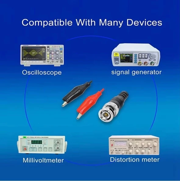 Bnc Krokodil Kablo Osiloskop ve Sinyal Jeneratörü Probu - Resim 6