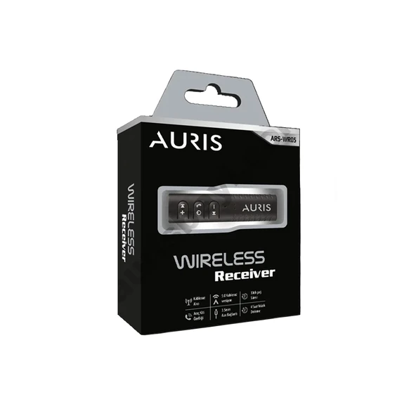 Auris WR05 Mikrofonlu AUX-Bluetooth Çevirici Kit Wireless Receiver - 4