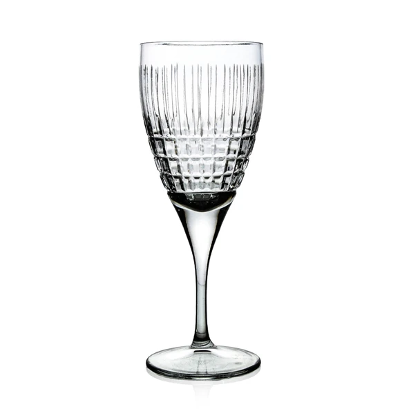 Decocia Kesme Kristal Beyaz ve Rose Şarap Kadeh 6 Adet 230cc - 1