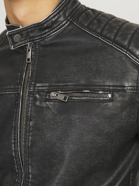 Jack Jones Rocky Washed Pu Suni Deri Erkek Ceket 12273226 - 3