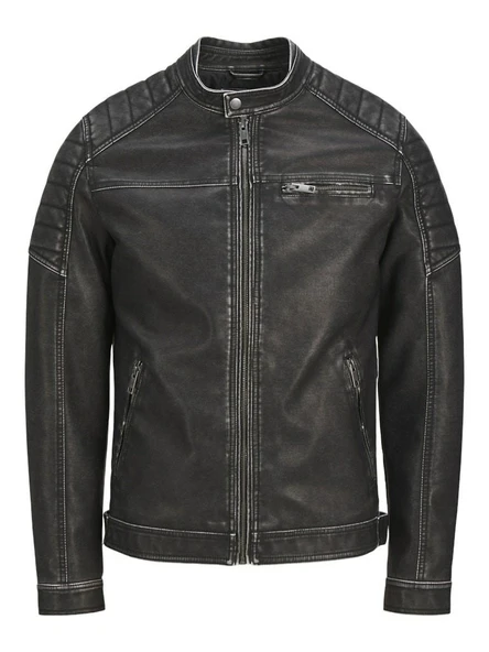 Jack Jones Rocky Washed Pu Suni Deri Erkek Ceket 12273226