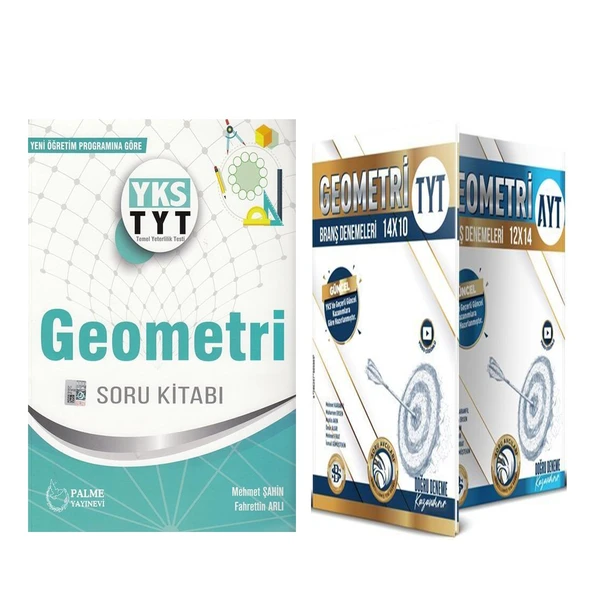 Palme Yayınları TYT Geometri Soru Bankası ve Bilgi Sarmal Deneme Seti 2 Kitap