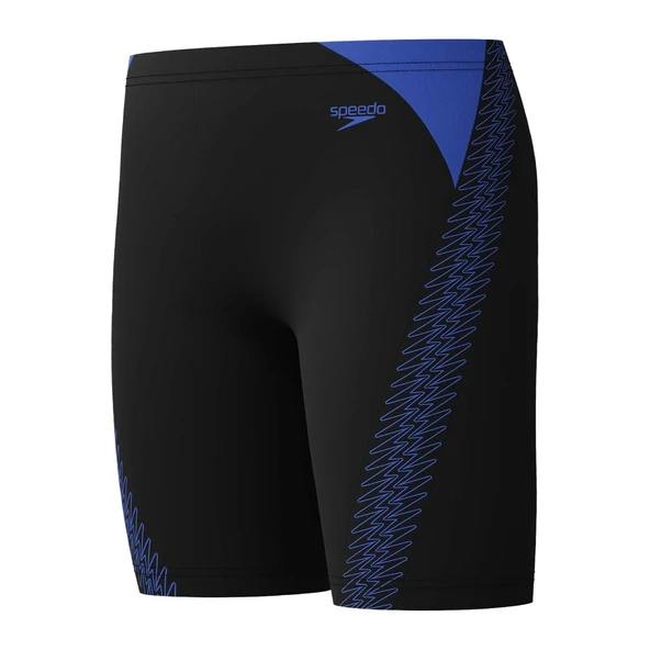 Speedo Hyperboom Jam Erkek Çocuk Mayo (Siyah/Mavi)