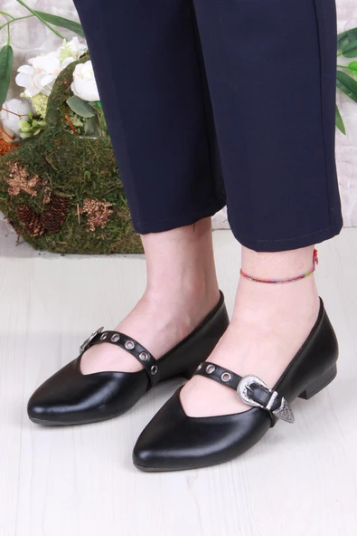 Fort 01-620 Soft Toka Detaylı Rahat Kadın Babet - Resim 2