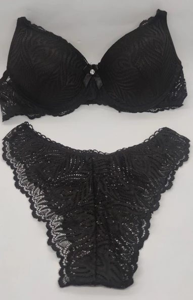 Desteksiz Dantelli Sütyen Takımı - Resim 2