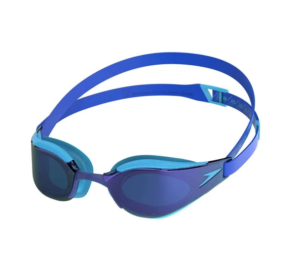 Speedo Hyper Elite Aynalı Çocuk Yarış Gözlüğü (Mavi)