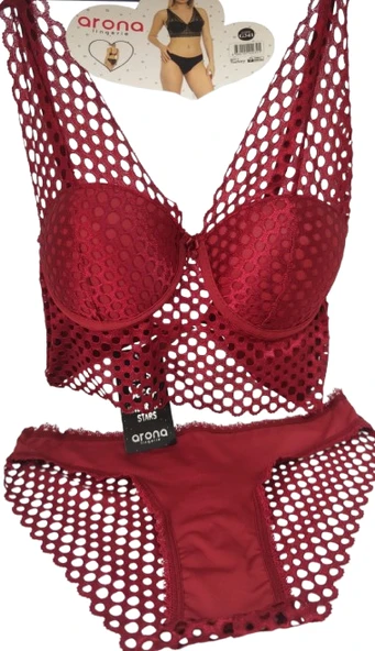 Arona Hafif Destekli File Sütyen Takımı - Resim 2