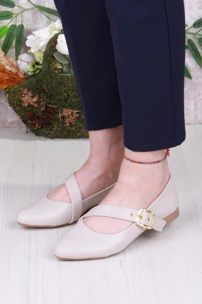 Fort 01-622 Soft Toka Detaylı Rahat Kadın Babet - Resim 7