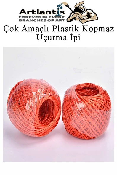 Çok Amaçlı Plastik Kopmaz Uçurtma İpi Çamaşır İpi 4 Adet Renkli 200 Metre Naylon İp Çırpı İpi Çizim İnşaat Duvar İpi - 4