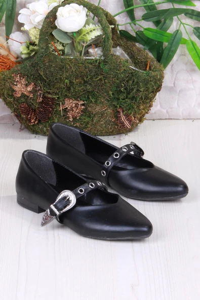 Fort 01-620 Soft Toka Detaylı Rahat Kadın Babet - Resim 3