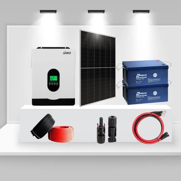 Bağ Evi ve Yayla İçin 2.7kW Monokristal Solar Enerji Paketi – YapıSolar Seri 2700