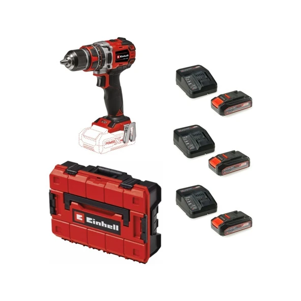Einhell Tp-Cd 18/50 Li-I Bl Solo Akülü Vidalama + 3 x 2.5 Ah Starter Kit (Çanta Dahil)