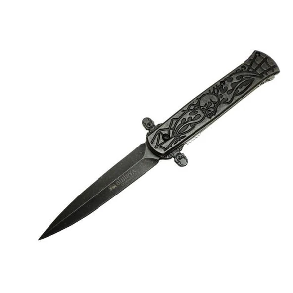 Sibirya Skull Black Çakı