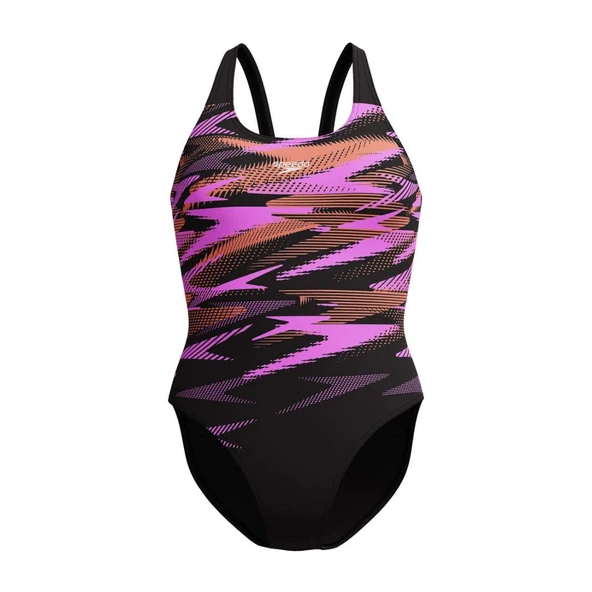 Speedo Hyperboom Muscleback Kadın Mayosu (Renkli)