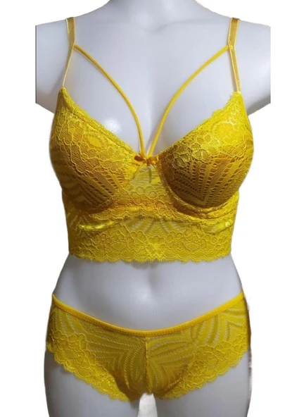 İpek Dantelli Destekli Sütyen Takımı ürün görseli