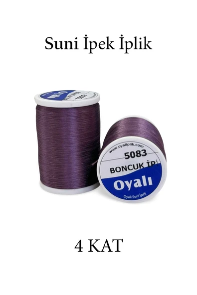 Oyalı 4 Kat Suni İpek İplik İğne Oyası Boncuk İpi Tığ Oyası No:5083