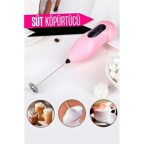 Modacar Süt Köpürtücü Kahve Karıştırıcı Mini Pilli Mixer Çırpıcı