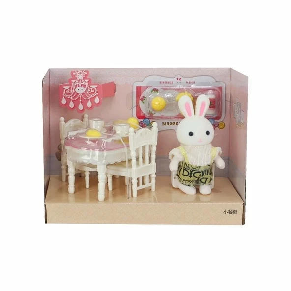 Bay Dreamy Mini Tavşan Aksesuarlı Yemek Masası Seti - 2