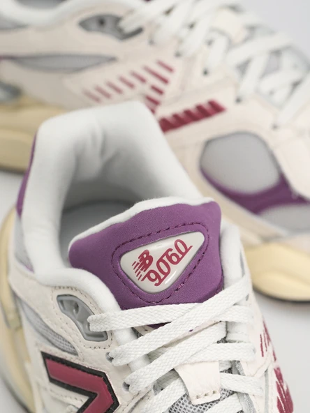 New Balance 9060 White Sea Salt Puple Spor Ayakkabı - 6