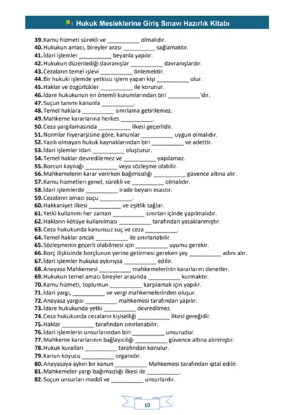 KPSS-A Hukuk Sınavlarına Hazırlık Kitabı (Spiralli) - 4