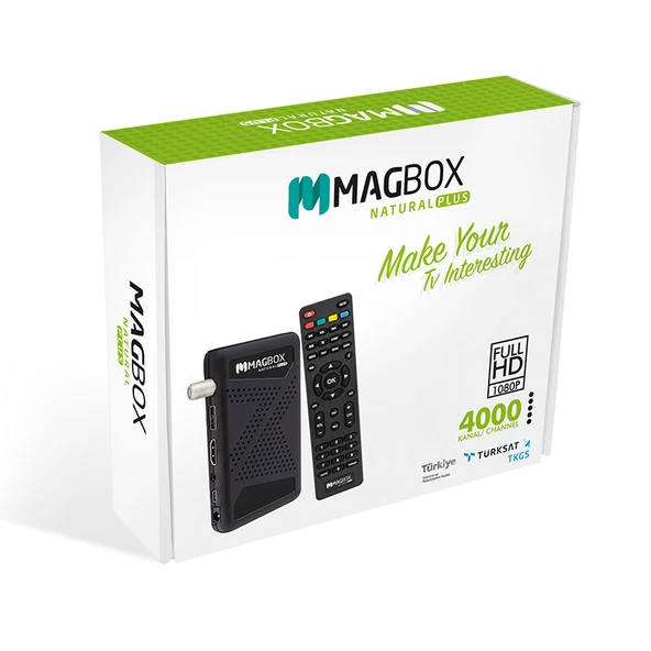 Magbox Natural Plus TKGS'li Youtube -USB Mini Full HD Uydu Alıcısı