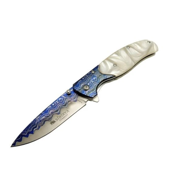 Sibirya Atlas Blue Çakı Sedef
