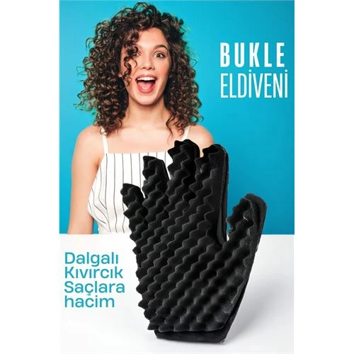 Modacar Bukle Eldiveni Dalgalı Kıvırcık Saçlara Bakım Eldiveni