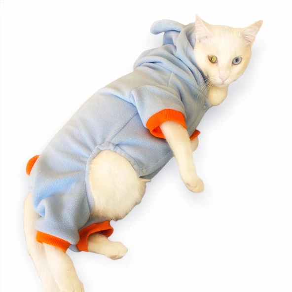 Bon Bunny Blue Kulaklı Kedi Tulumu,Kıyafeti - 3