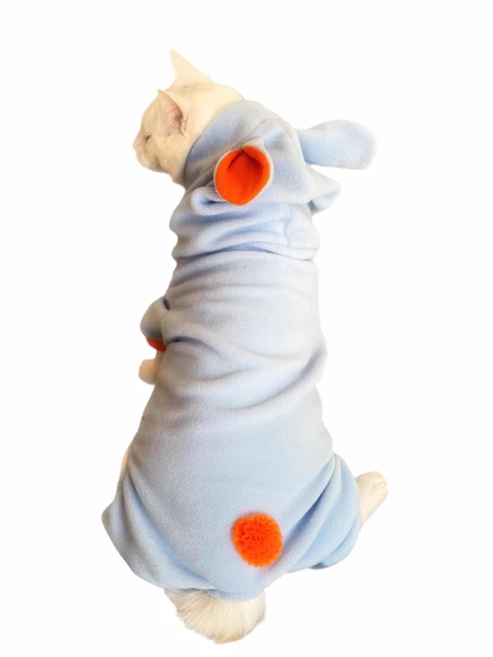 Bon Bunny Blue Kulaklı Kedi Tulumu,Kıyafeti - 4