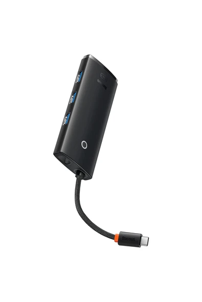 Baseus Lite Siyah 5 In 1 Multifonksiyonal Type-c Hub Dock Station - 4