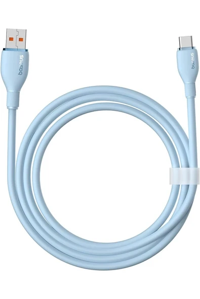 Baseus Pudding Serisi Hızlı Şarj ve Data Kablosu USB'den Type-c USB-C'ye 6 Amper 100W, 1,2m - 4